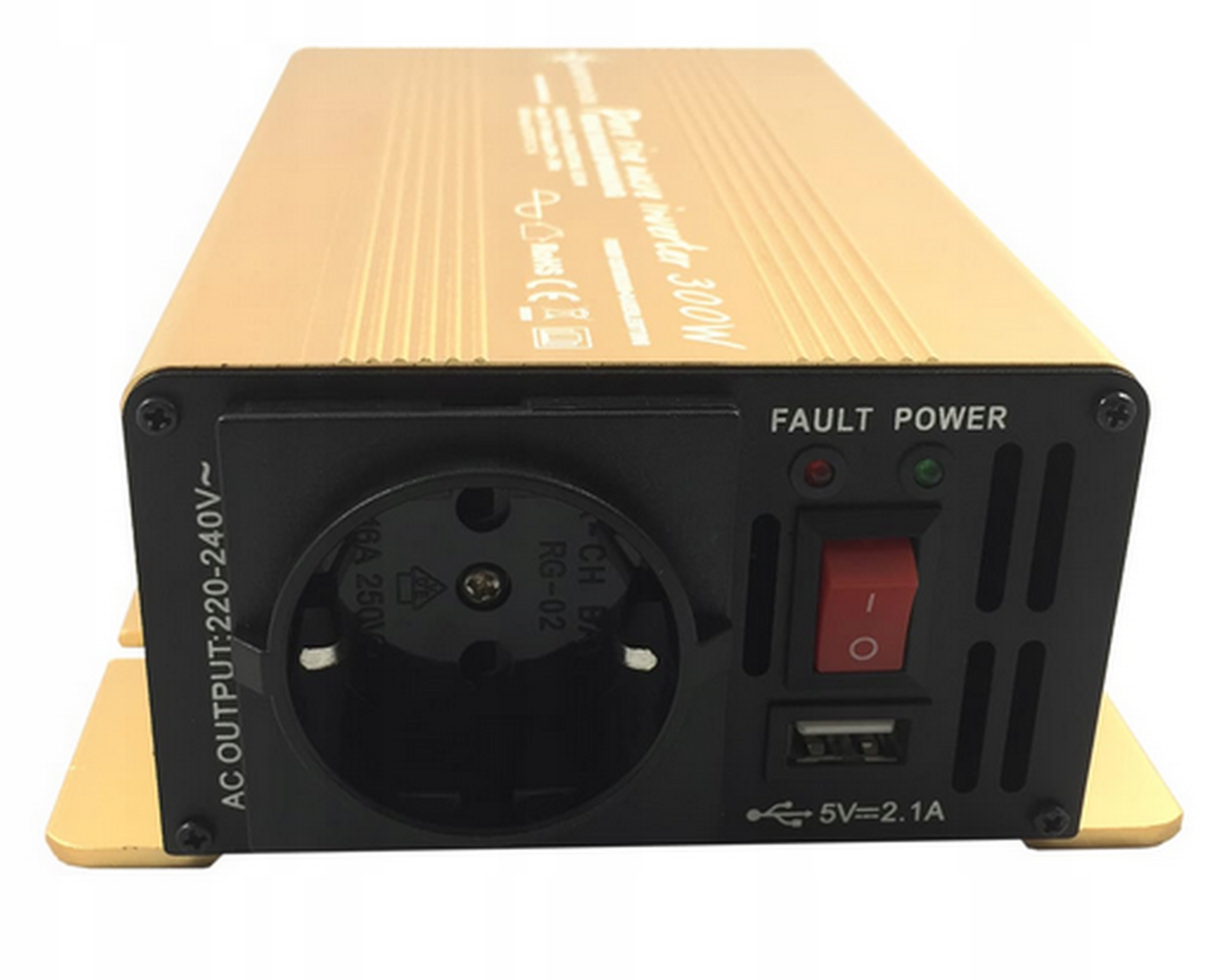 ČISTÝ SÍNUSOVÝ MENIČ NAPÄTIA 300 W SOLARTRONICS 12V/230V USB GOLD